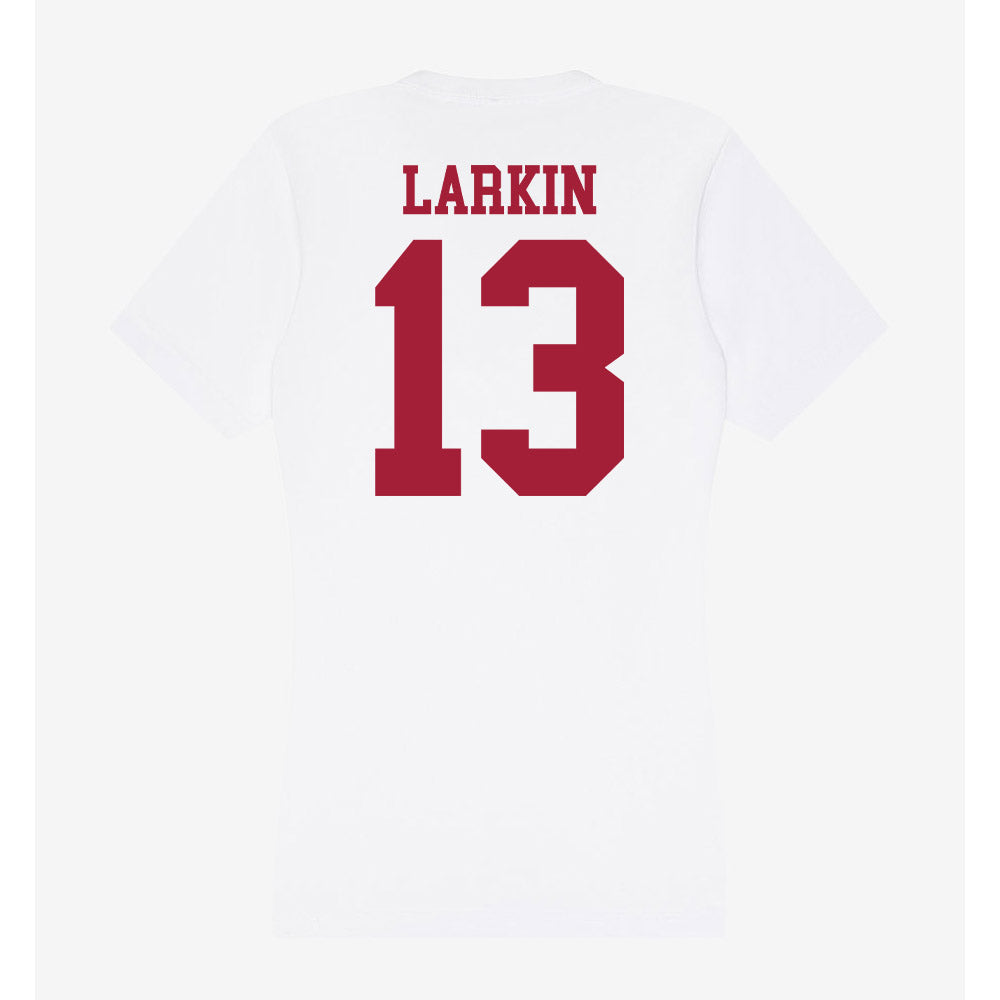 Oklahoma - NCAA Baseball : Connor Larkin - Women's V-Neck T-Shirt-1