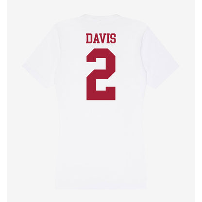 Oklahoma - NCAA Baseball : Myles Davis - Women's V-Neck T-Shirt-1