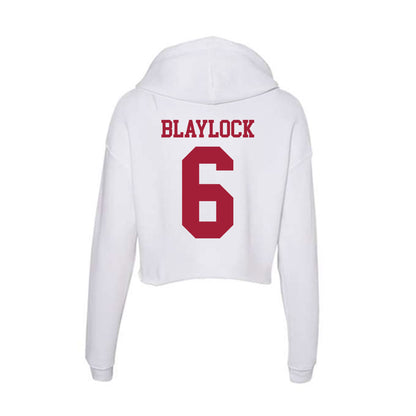 Oklahoma - NCAA Football : Tory Blaylock - Women's Crop Fleece Hoodie-1
