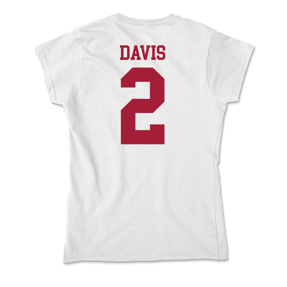 Oklahoma - NCAA Baseball : Myles Davis - Soft Style Women’s T-Shirt-1