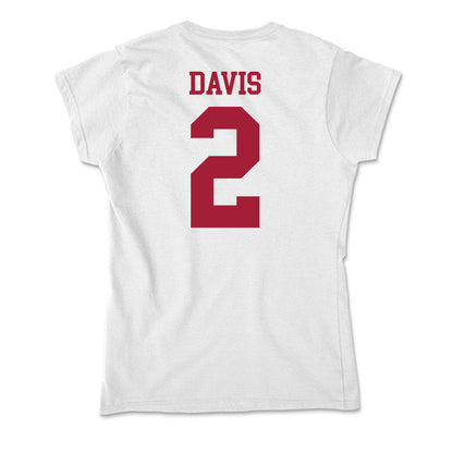 Oklahoma - NCAA Baseball : Myles Davis - Soft Style Women’s T-Shirt-1