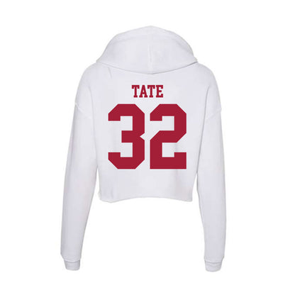 Oklahoma - NCAA Baseball : Dylan Tate - Women's Crop Fleece Hoodie-1