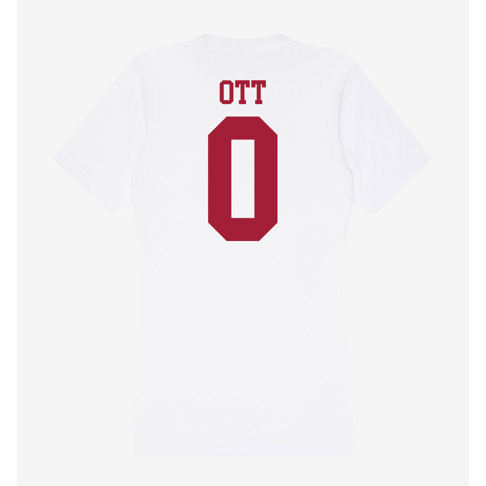 Oklahoma - NCAA Football : Jaydn Ott - Women's V-Neck T-Shirt-1