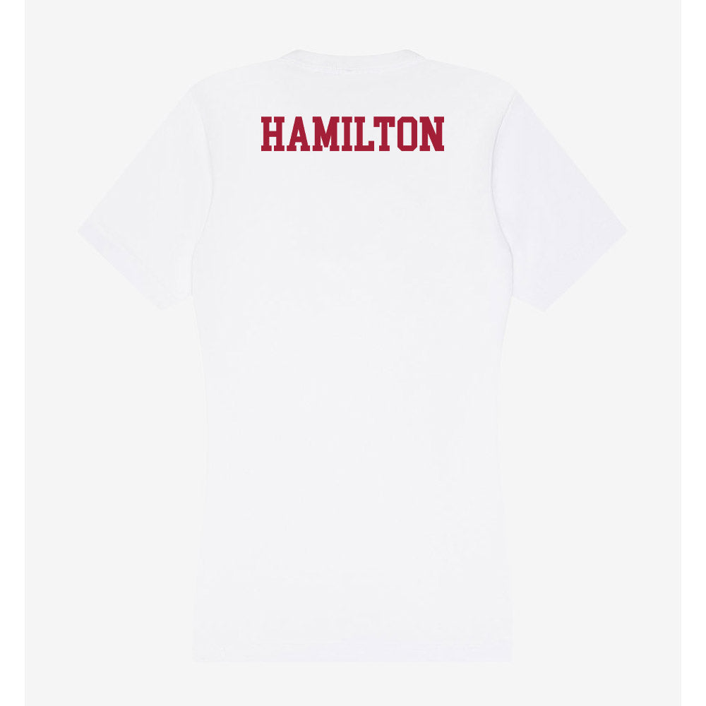 Oklahoma - NCAA Men's Gymnastics : Nico Hamilton - Women's V-Neck T-Shirt-1