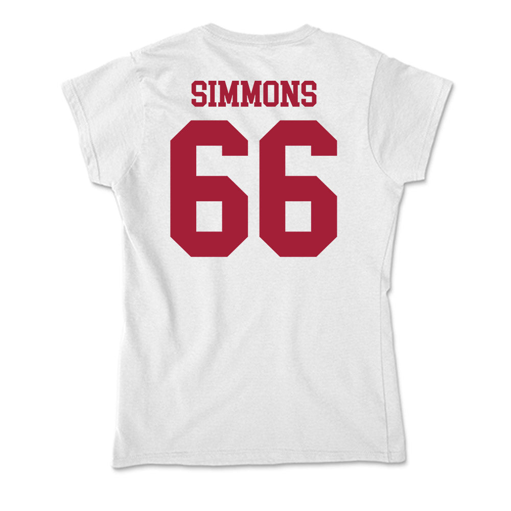 Oklahoma - NCAA Football : Derek Simmons - Soft Style Women’s T-Shirt-1