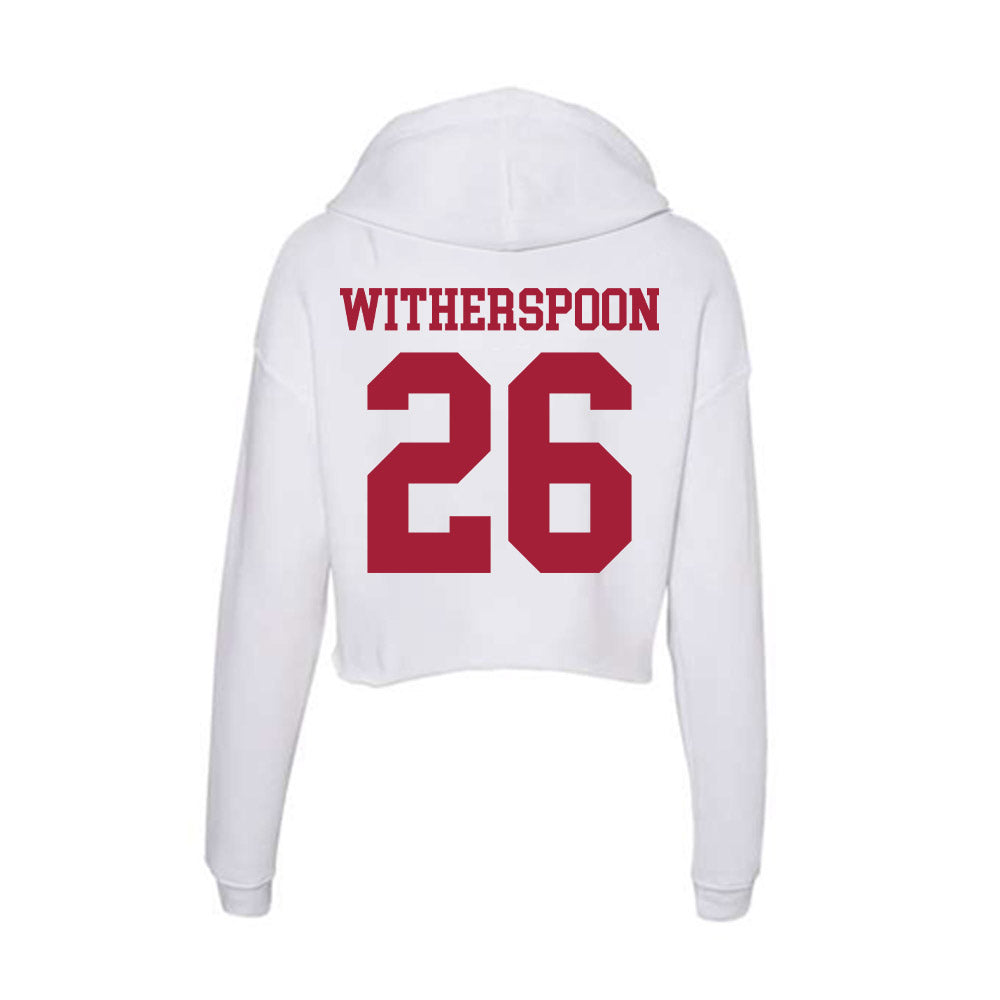 Oklahoma - NCAA Baseball : Kyson Witherspoon - Women's Crop Fleece Hoodie-1