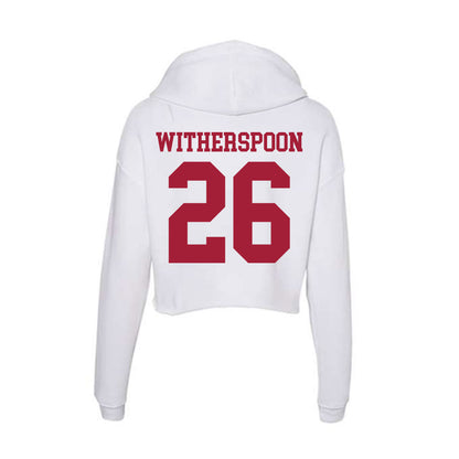 Oklahoma - NCAA Baseball : Kyson Witherspoon - Women's Crop Fleece Hoodie-1