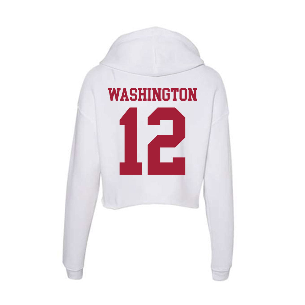 Oklahoma - NCAA Women's Soccer : Alexis Washington - Women's Crop Fleece Hoodie-1
