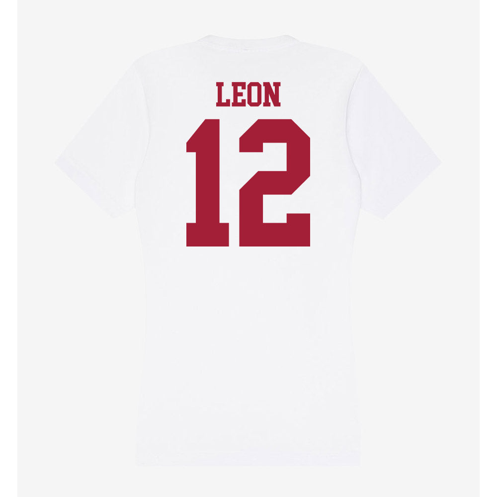 Oklahoma - NCAA Baseball : Kadyn Leon - Women's V-Neck T-Shirt-1