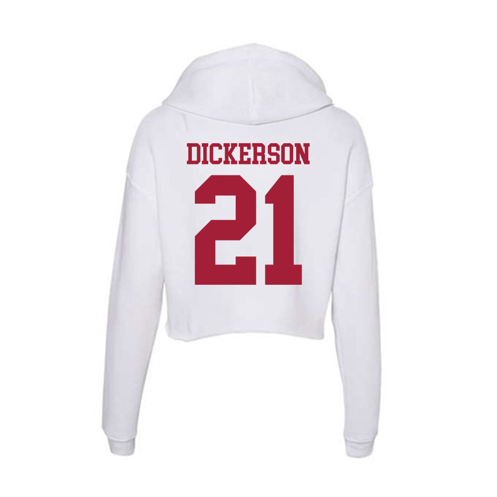Oklahoma - NCAA Baseball : Drew Dickerson - Women's Crop Fleece Hoodie-1