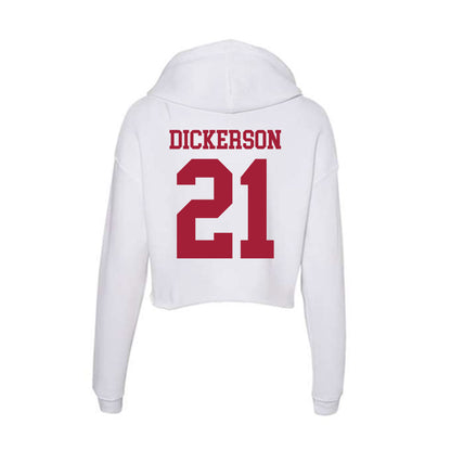 Oklahoma - NCAA Baseball : Drew Dickerson - Women's Crop Fleece Hoodie-1