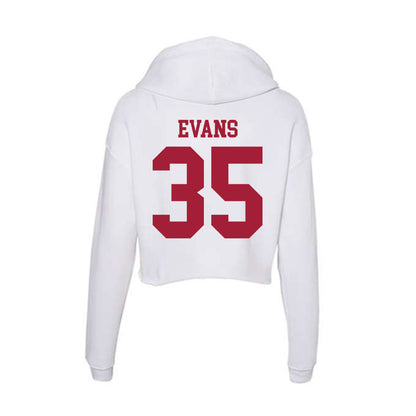 Oklahoma - NCAA Football : Liam Evans - Women's Crop Fleece Hoodie-1