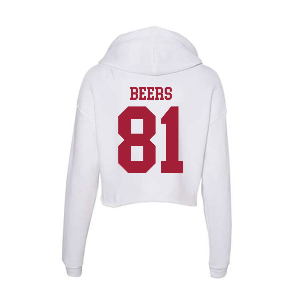 Oklahoma - NCAA Football : Rocky Beers - Women's Crop Fleece Hoodie-1