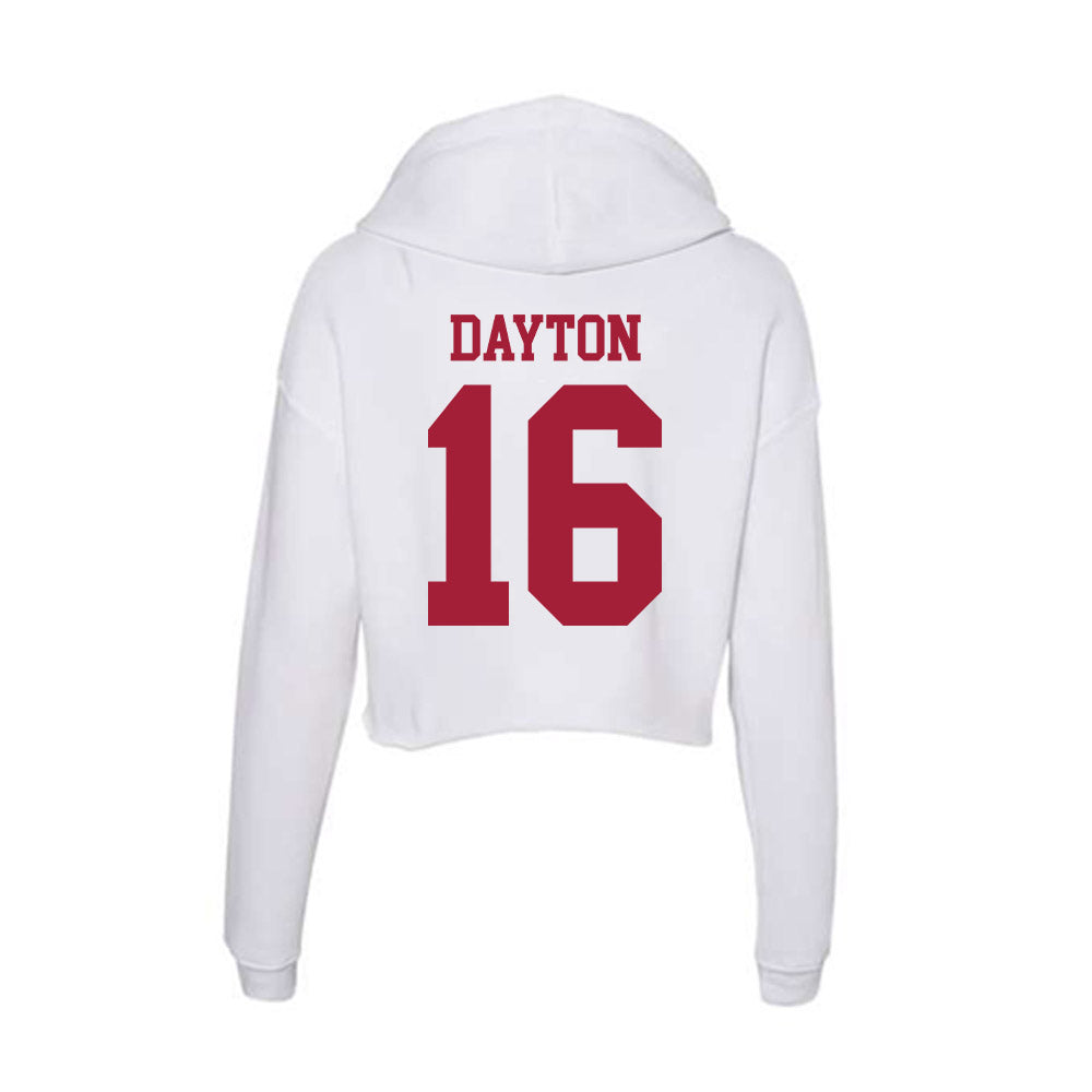 Oklahoma - NCAA Softball : Abigale Dayton - Women's Crop Fleece Hoodie-1
