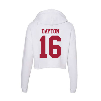 Oklahoma - NCAA Softball : Abigale Dayton - Women's Crop Fleece Hoodie-1