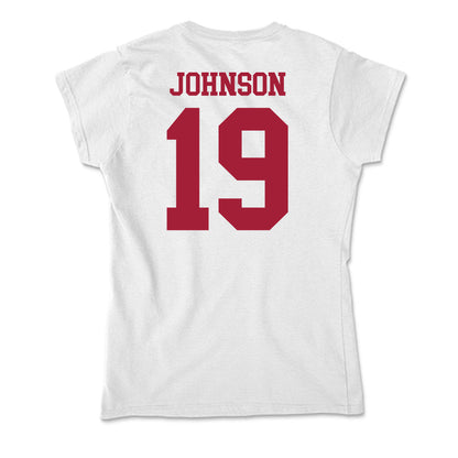 Oklahoma - NCAA Football : Jacobe Johnson - Soft Style Women’s T-Shirt-1