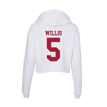 Oklahoma - NCAA Baseball : Dawson Willis - Women's Crop Fleece Hoodie-1