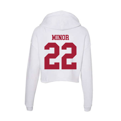 Oklahoma - NCAA Softball : Kai Minor - Women's Crop Fleece Hoodie-1