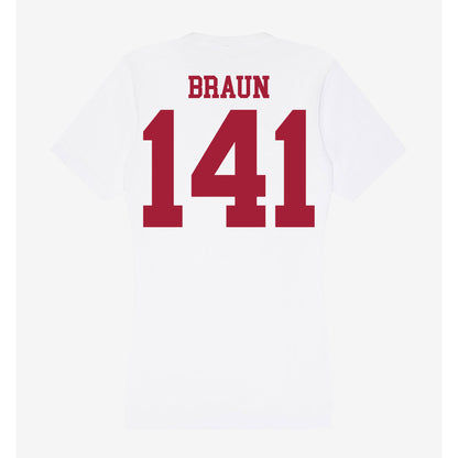 Oklahoma - NCAA Wrestling : Alex Braun - Women's V-Neck T-Shirt-1