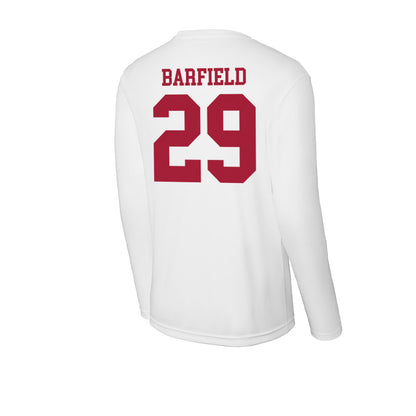 Oklahoma - NCAA Baseball : Jaden Barfield - Activewear Long Sleeve T-Shirt-1