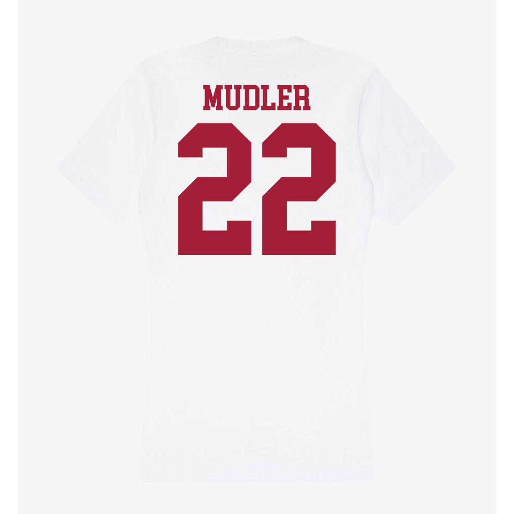 Oklahoma - NCAA Baseball : Scott Mudler - Women's V-Neck T-Shirt-1