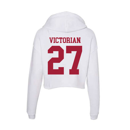 Oklahoma - NCAA Baseball : Landon Victorian - Women's Crop Fleece Hoodie-1