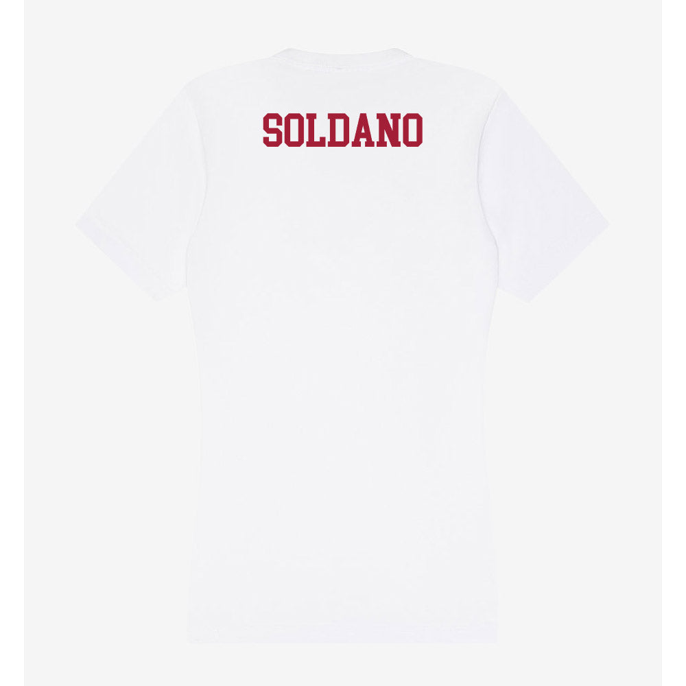 Oklahoma - NCAA Wrestling : Brian Soldano - Women's V-Neck T-Shirt-1