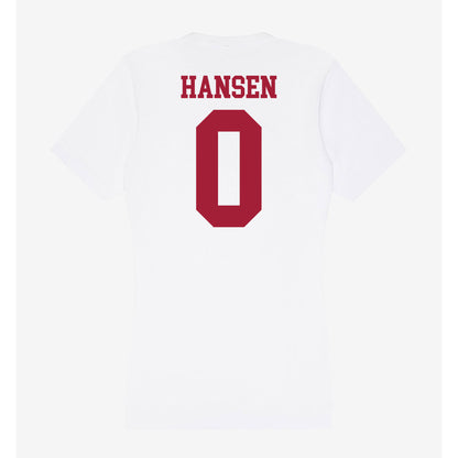 Oklahoma - NCAA Men's Basketball : Jake Hansen - Women's V-Neck T-Shirt-1