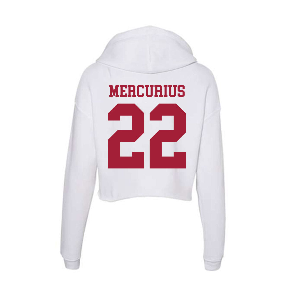 Oklahoma - NCAA Baseball : LJ Mercurius - Women's Crop Fleece Hoodie-1