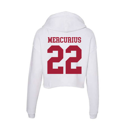 Oklahoma - NCAA Baseball : LJ Mercurius - Women's Crop Fleece Hoodie-1