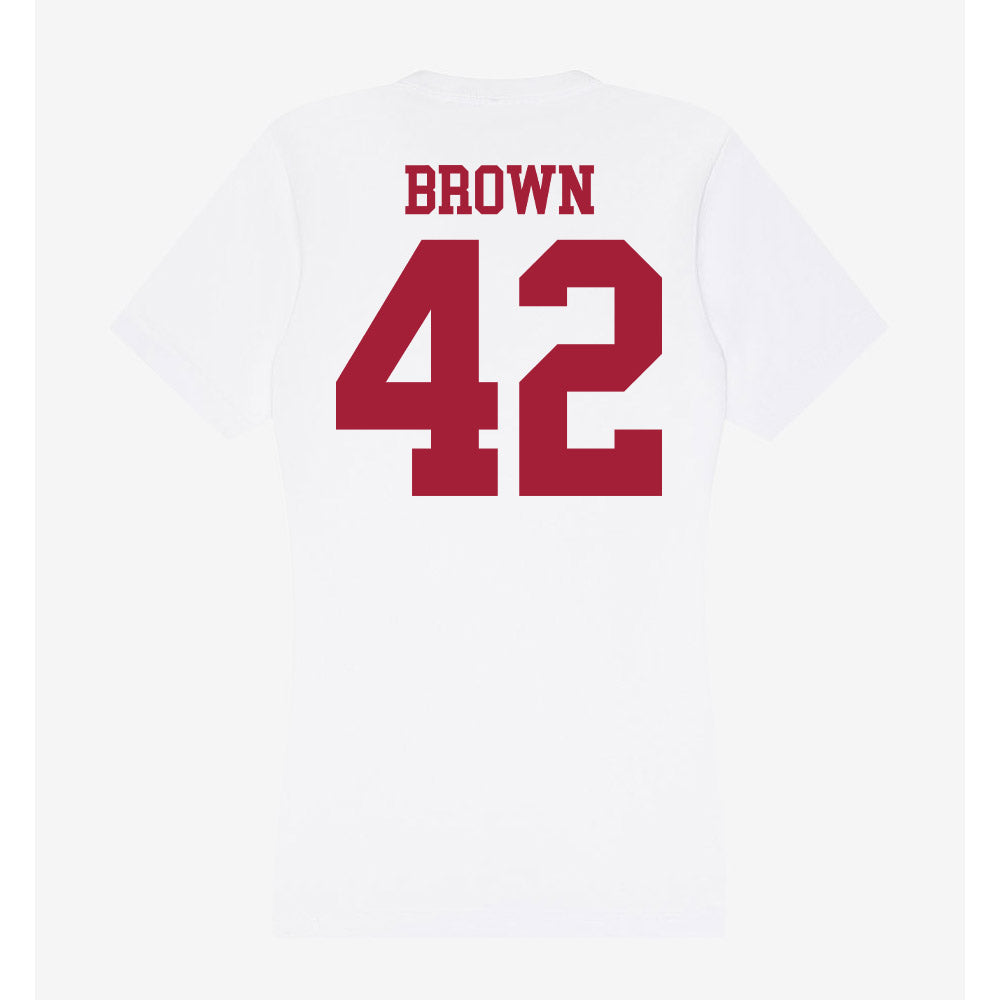 Oklahoma - NCAA Women's Soccer : Riley Brown - Women's V-Neck T-Shirt-1