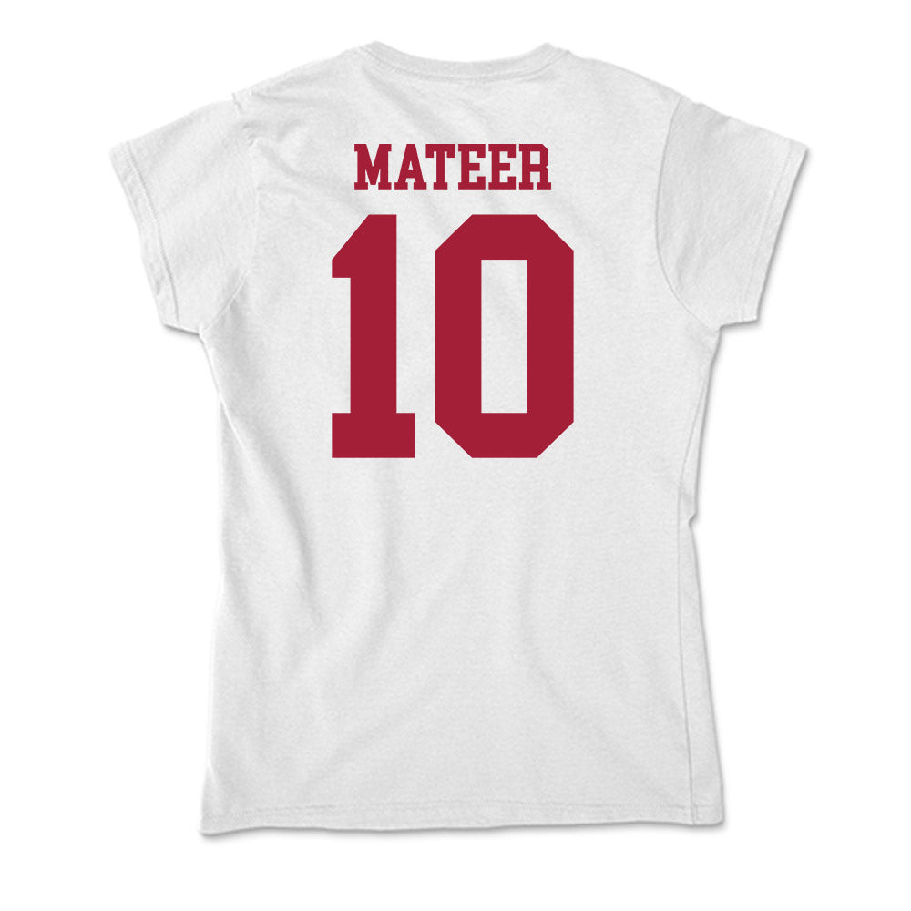 Oklahoma - NCAA Football : John Mateer - Soft Style Women’s T-Shirt-1