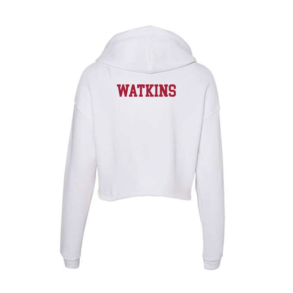 Oklahoma - NCAA Women's Track & Field : Kassidi Watkins - Women's Crop Fleece Hoodie-1