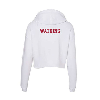 Oklahoma - NCAA Women's Track & Field : Kassidi Watkins - Women's Crop Fleece Hoodie-1