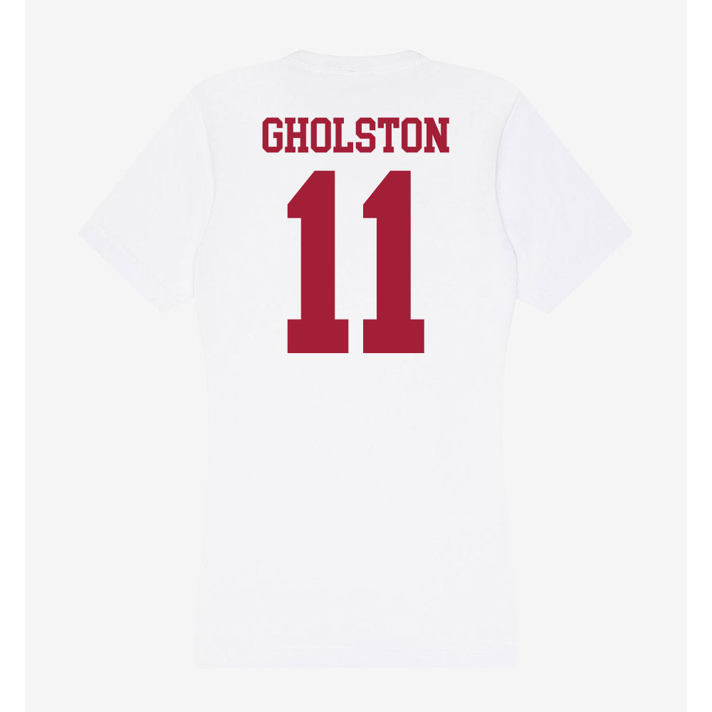 Oklahoma - NCAA Baseball : Jacob Gholston - Women's V-Neck T-Shirt-1