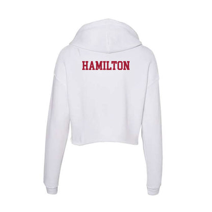 Oklahoma - NCAA Men's Gymnastics : Nico Hamilton - Women's Crop Fleece Hoodie-1