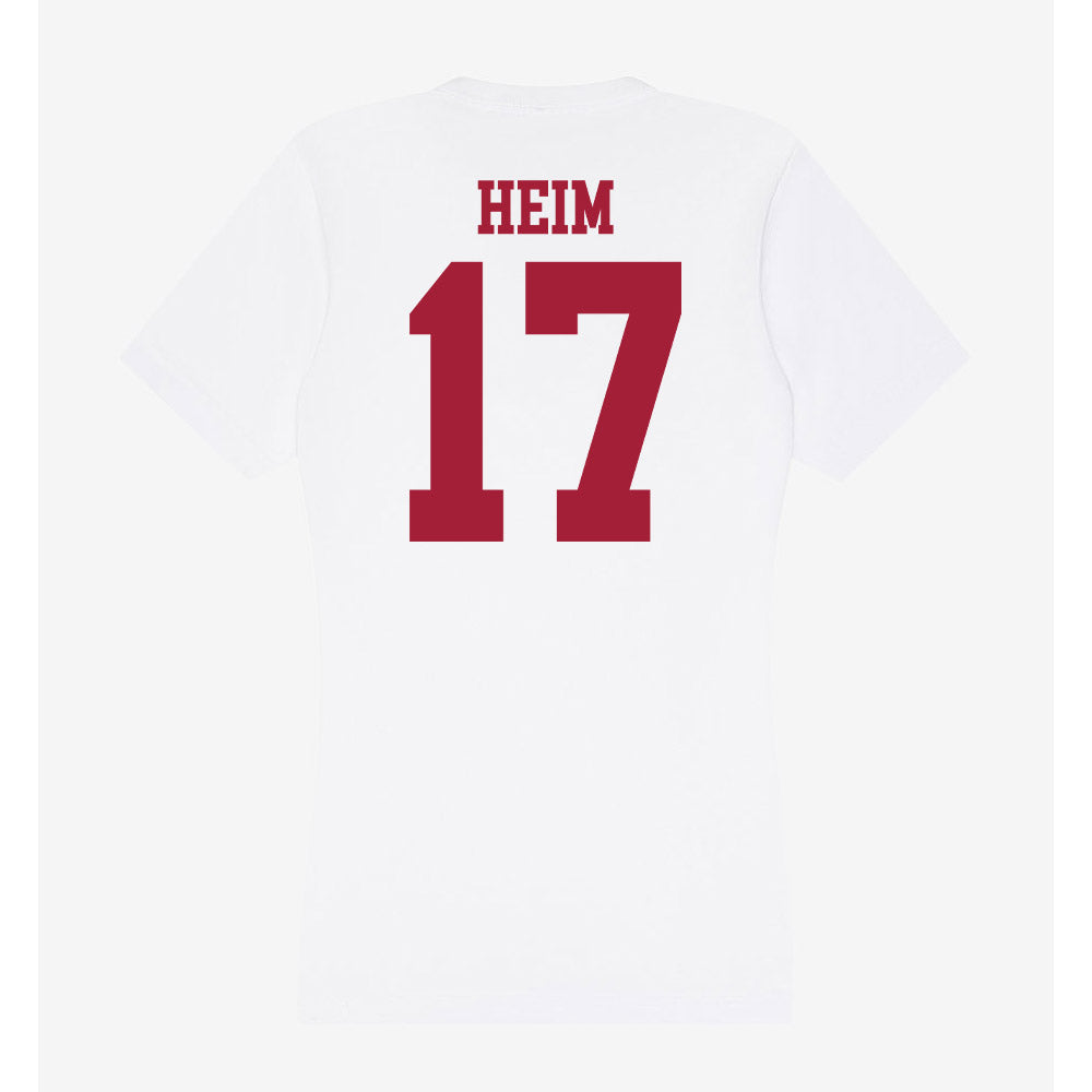 Oklahoma - NCAA Football : Taylor Heim - Women's V-Neck T-Shirt-1