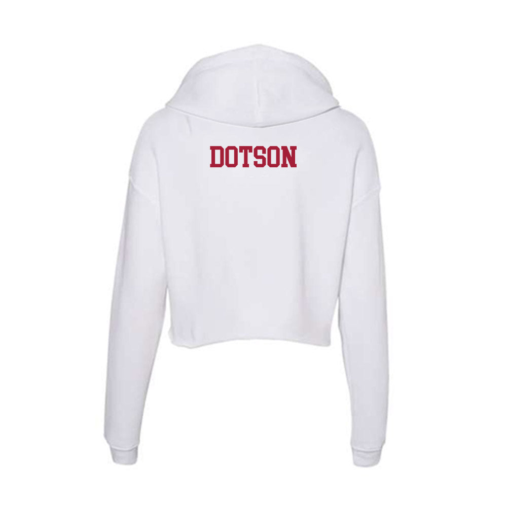 Oklahoma - NCAA Women's Track & Field : Tyley Dotson - Women's Crop Fleece Hoodie-1
