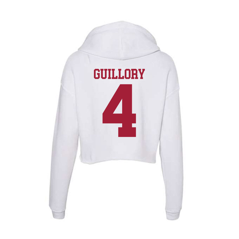 Oklahoma - NCAA Football : Courtland Guillory - Women's Crop Fleece Hoodie-1