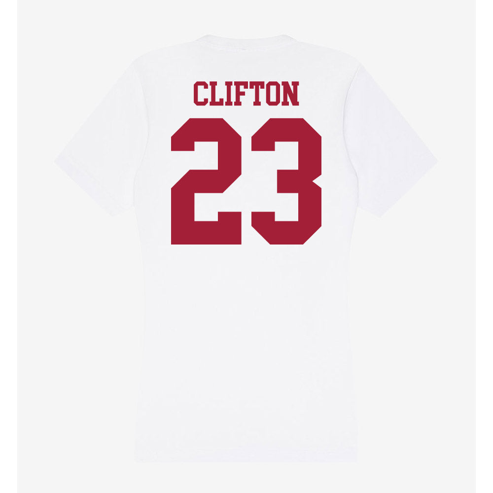 Oklahoma - NCAA Women's Soccer : Cassie Clifton - Women's V-Neck T-Shirt-1