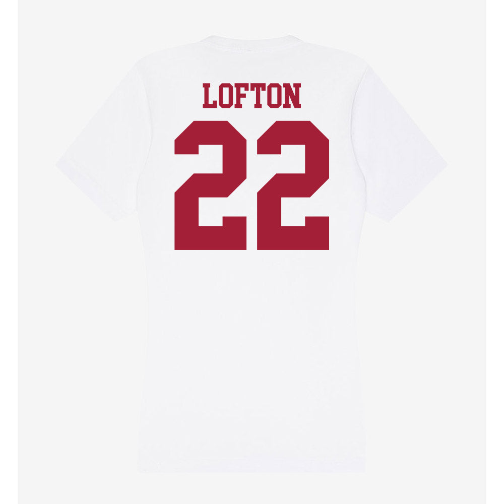 Oklahoma - NCAA Women's Basketball : Keziah Lofton - Women's V-Neck T-Shirt-1