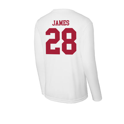 Oklahoma - NCAA Football : Marcus James - Activewear Long Sleeve T-Shirt-1