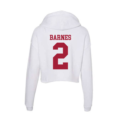 Oklahoma - NCAA Football : Jovantae Barnes - Women's Crop Fleece Hoodie-1