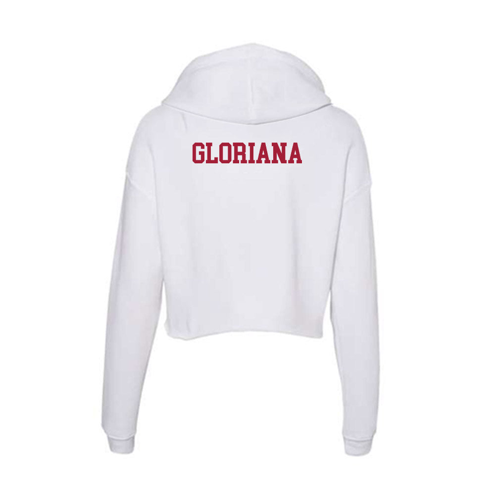 Oklahoma - NCAA Women's Tennis : Nahum Gloriana - Women's Crop Fleece Hoodie-1