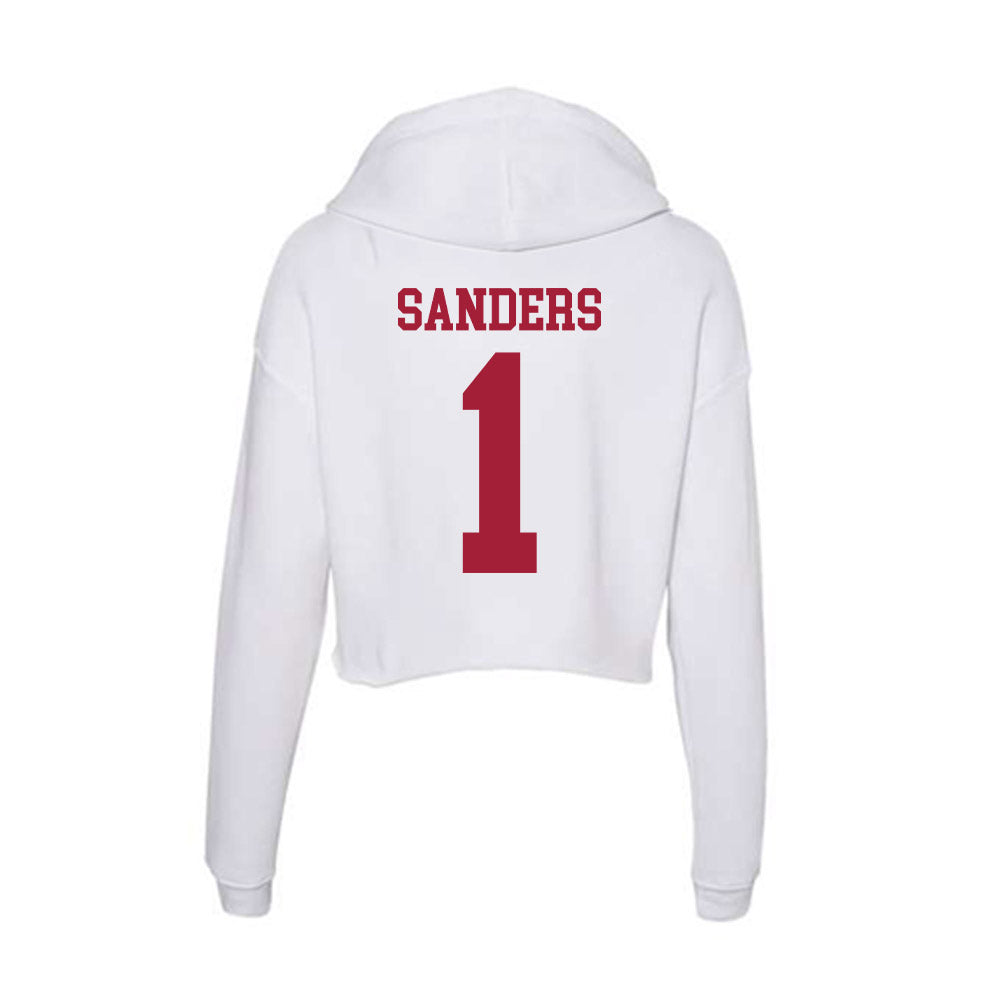 Oklahoma - NCAA Softball : Cydney Sanders - Women's Crop Fleece Hoodie-1