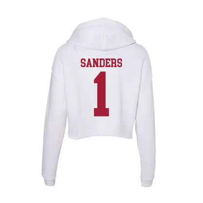 Oklahoma - NCAA Softball : Cydney Sanders - Women's Crop Fleece Hoodie-1