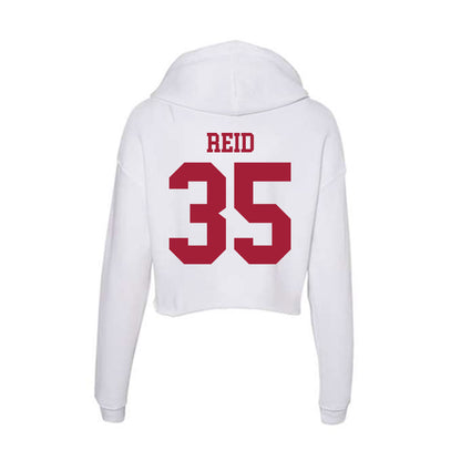 Oklahoma - NCAA Men's Basketball : Derrion Reid - Women's Crop Fleece Hoodie-1