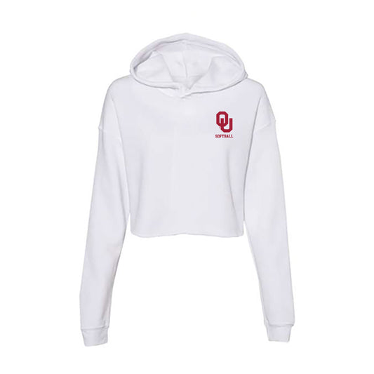 Oklahoma - NCAA Softball : Tia Milloy - Women's Crop Fleece Hoodie-0