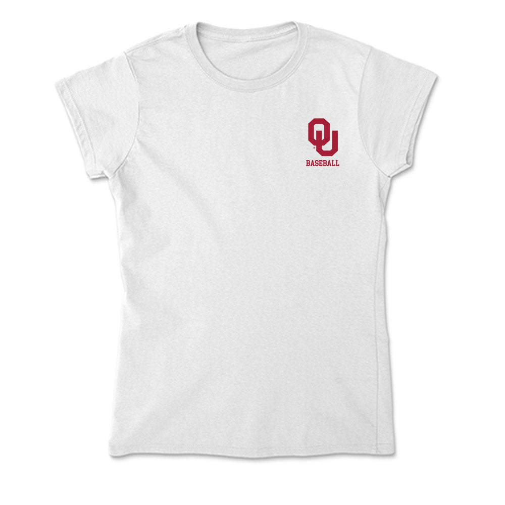 Oklahoma - NCAA Baseball : Myles Davis - Soft Style Women’s T-Shirt-0