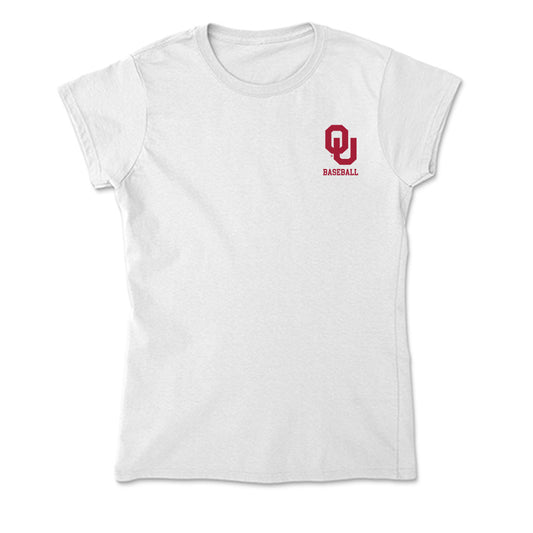 Oklahoma - NCAA Baseball : Myles Davis - Soft Style Women’s T-Shirt-0